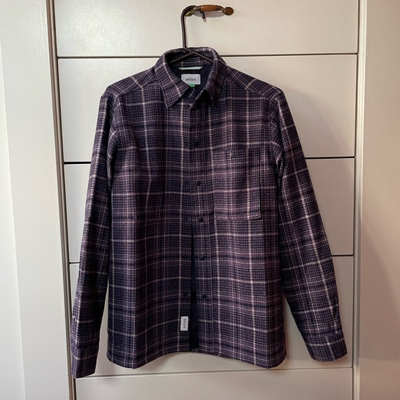 New VALLIER
Kamakura Overshirt - Unisex XS Plaid, grape, navy - Picture 5 of 10